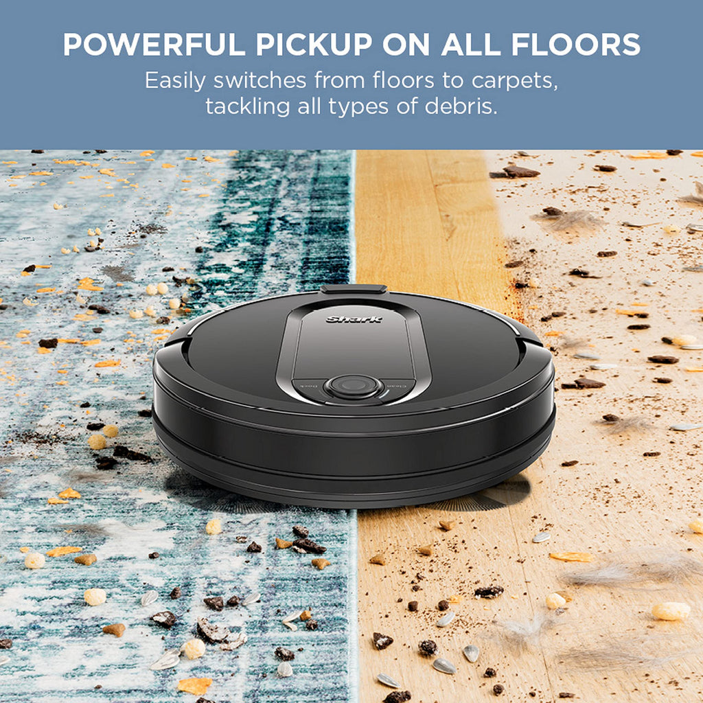 Shark Robot Vacuum & Mop Combo, PowerDetect NeverTouch Pro, Self-Emptying, Self-Refill with Self-Clean Pad Wash & Dry, 60-Day Debris Capacity, 30-Day Refill Tank, 5 Technologies, Black, AV2800ZEBK