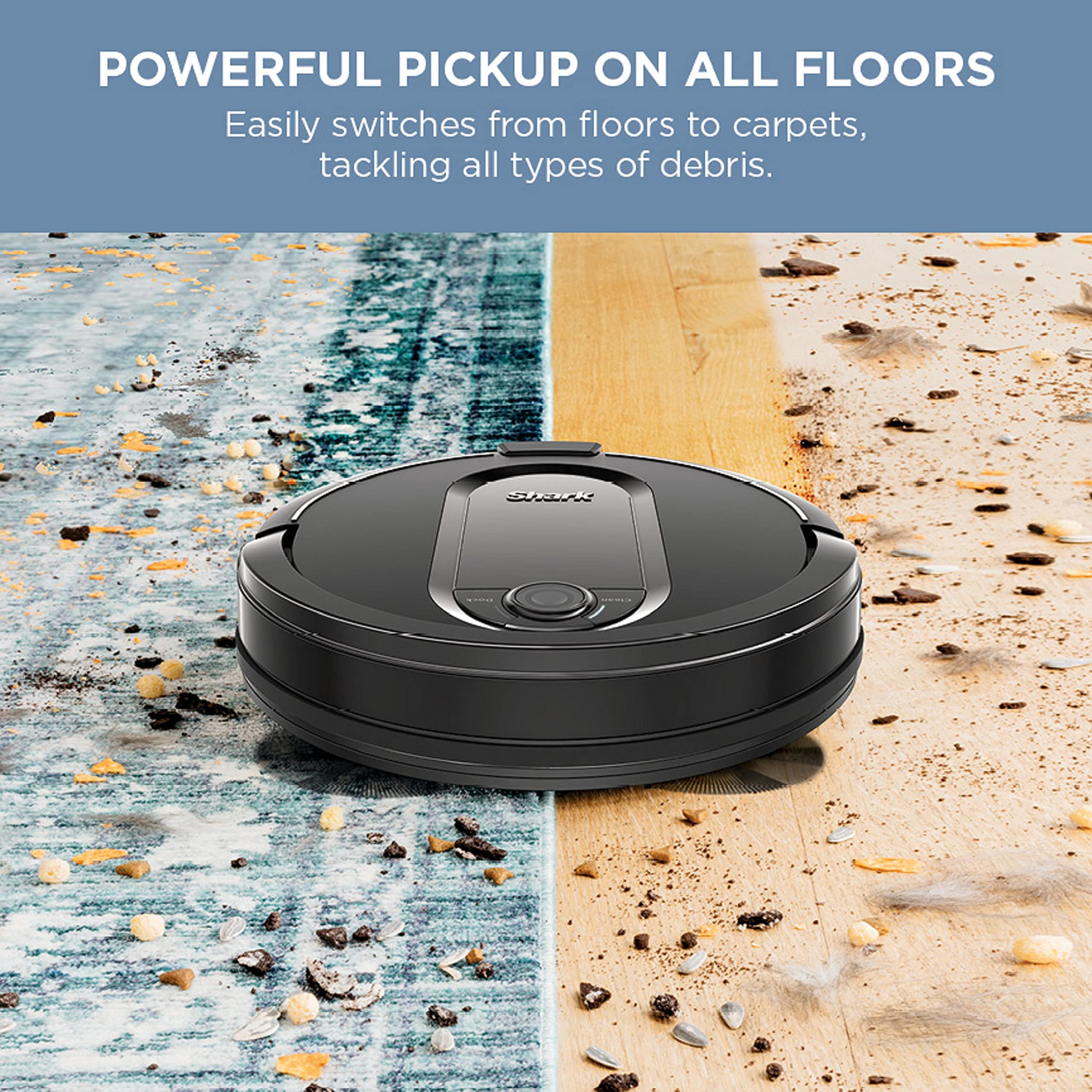 Shark Robot Vacuum & Mop Combo, PowerDetect NeverTouch Pro, Self-Emptying, Self-Refill with Self-Clean Pad Wash & Dry, 60-Day Debris Capacity, 30-Day Refill Tank, 5 Technologies, Black, AV2800ZEBK